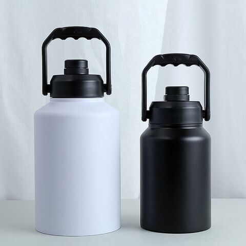 Cubos de hielo de acero inoxidable de doble pared con aislamiento al vacío de gran capacidad ODM, botellas de agua para exteriores