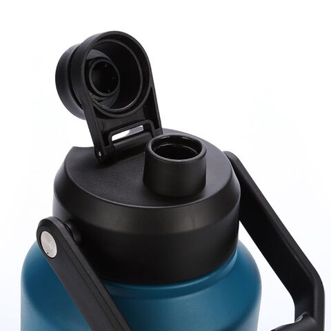 Cubos de hielo y botellas de agua para exteriores ODM de 64 oz y 128 oz, de acero inoxidable, con doble pared y aislamiento al vacío