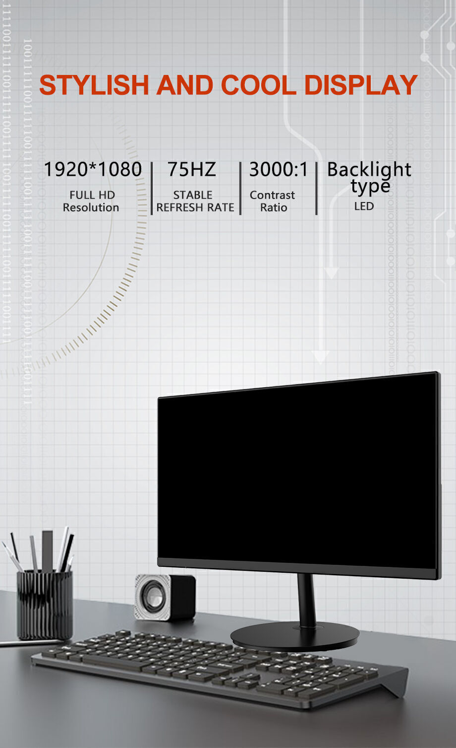 Solid Gold Computer Monitor Buy Wholesale China New 21.5 Inch Monitor Fhd 1920x1080 With 75hz ...
