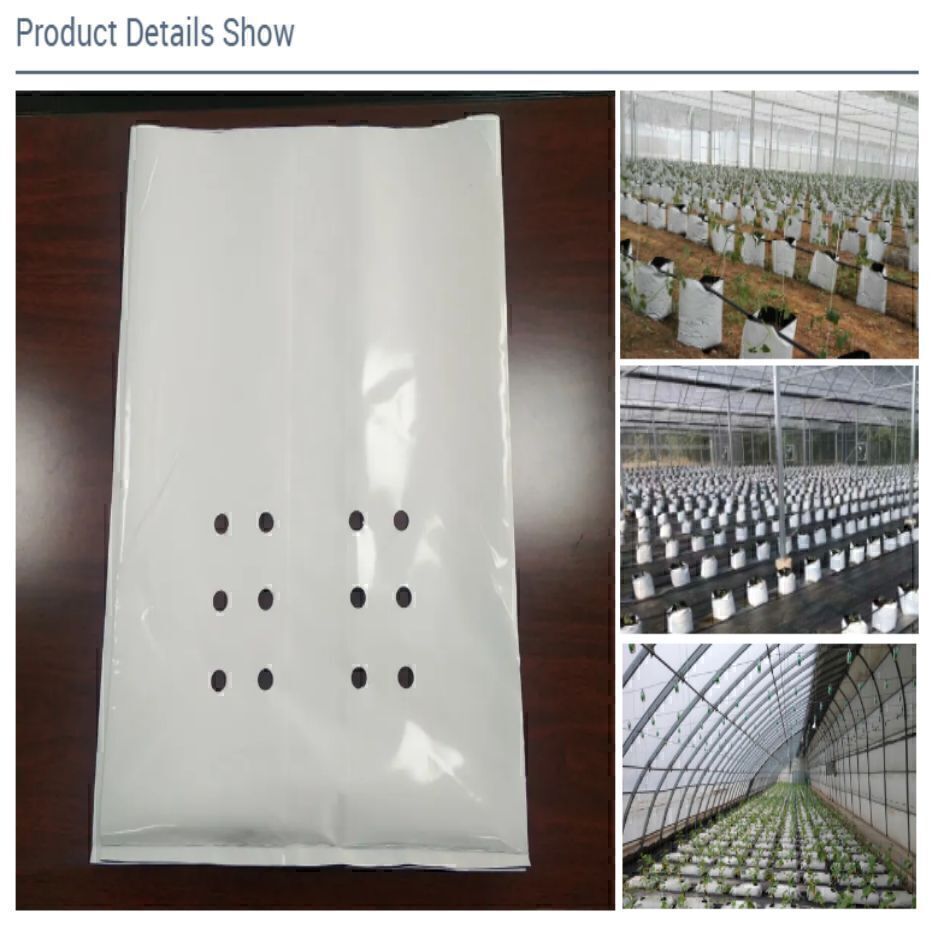 Buy Wholesale China White Plastic Planting Grow Bag Polyethylene Grow