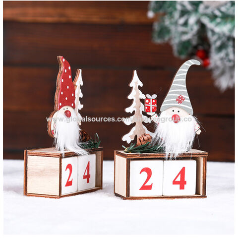 Santa & Reindeer Pinecone Christmas Ornaments