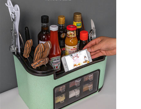 Buy Wholesale China Multi-function Kitchen Rack Seasoning Box Seasoning ...