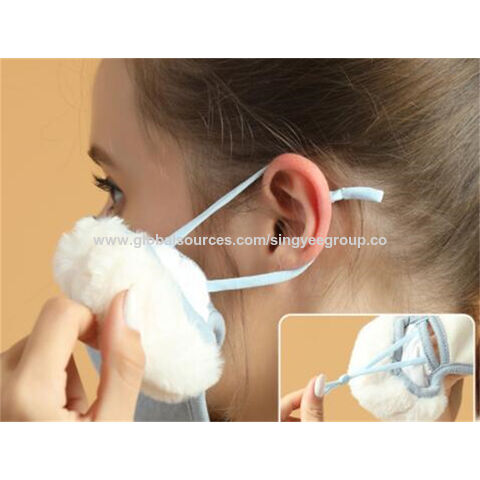 Thermische Maske Herbst Winter Baumwoll-Gesichtsmaske winddichte Stereo-Kälte-Schutz-Ohrenmaske Zwei-in-Eins-Maske