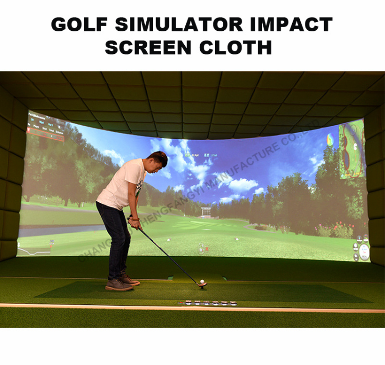 Buy Wholesale China 2023 New Customized Size Golf Screen Simulator High