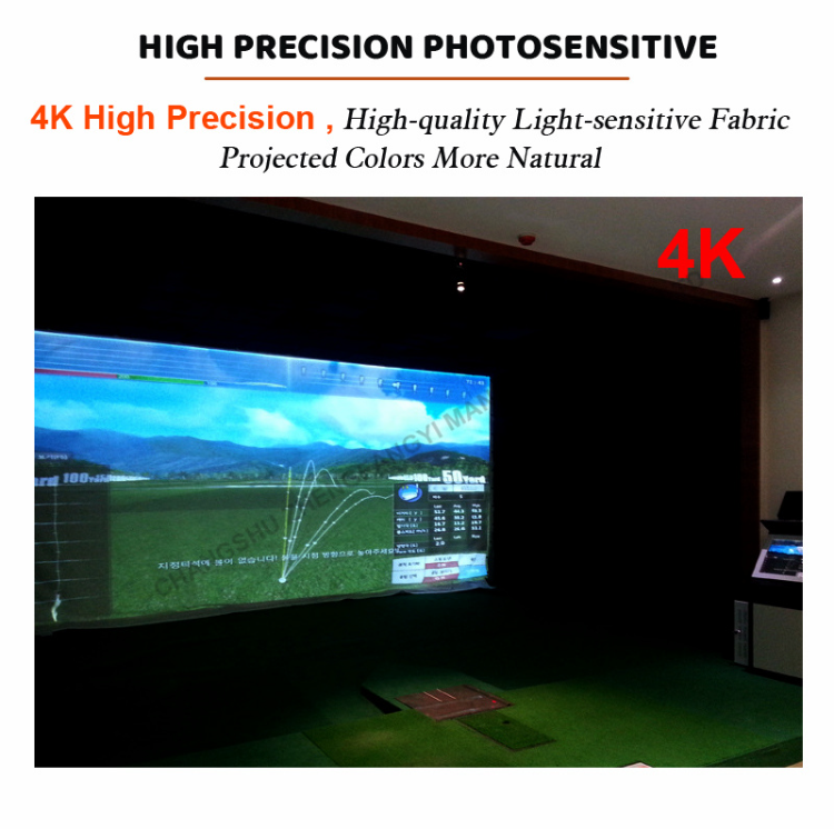 Buy Wholesale China 2023 New Customized Size Golf Screen Simulator High