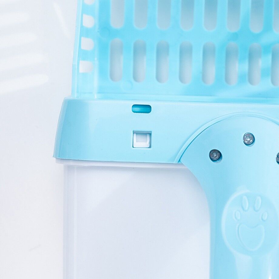 Cat Litter Scoop With Refill Waste Bags Integrated Detachable Deep