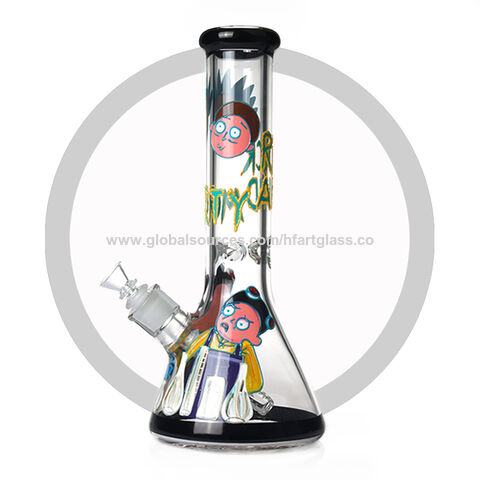 Buy Wholesale China Rick And Morty Bongs 13.5 Inches 7mm Thick Beaker Night  Luminous Art Glass Water Pipes Hookah Bong & Rick And Morty Bongs Glass  Water Pipe Bong at USD 10