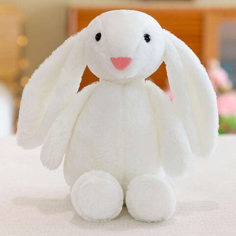 Custom Stuffed White Long Ear Bunny Rabbit Plush hotsell Toys