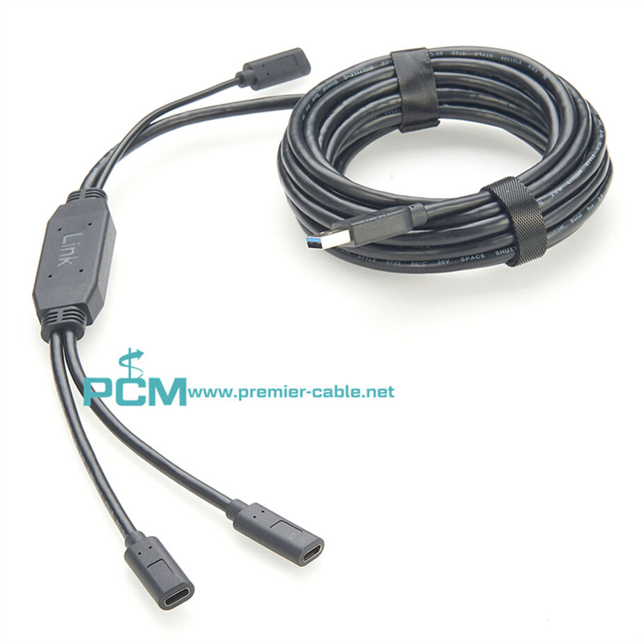 C Cable Alargador USB activo de montaje en panel - China Montaje del panel C  Cable USB y cable USB activo-C precio