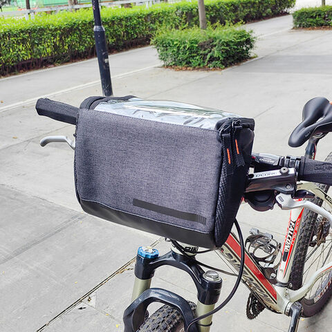 Sac de vélo étanche avec Tube de tête et guidon pour téléphone portable  support de coque pour écran tactile accessoires de cyclisme