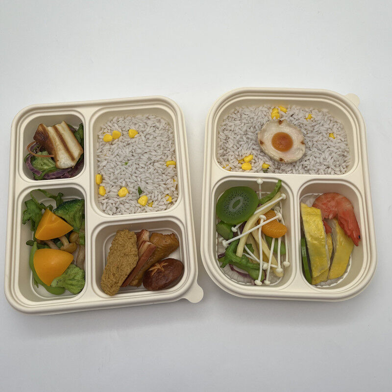 Buy Wholesale China 3 Compartment Cornstarch Food Container With Lid ...