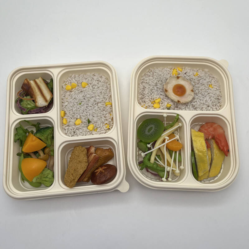 Buy Wholesale China 3 Compartment Cornstarch Food Container With Lid ...