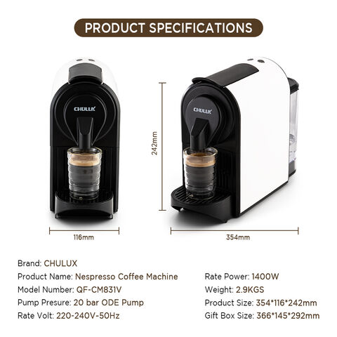 Machine à Café Portable 20 Bars - Rechargeable - Pour Café Moulu Et Capsules - Voyage, Bureau, Camping (Noir)