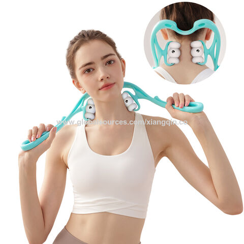 Neck Massager For Pain Relief Deep Tissue 360 Degree Neck Roller