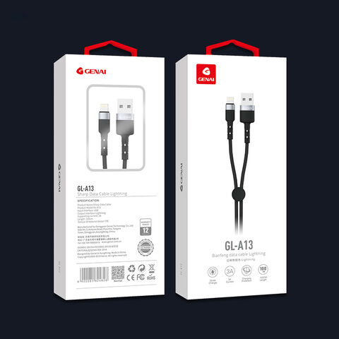 Cable USB Tipo C PD de nylon trenzado para carga rápida Android o IOS