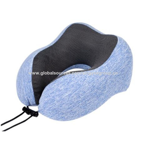Oreiller de voyage en forme de U, oreiller cervical en mousse à mémoire de forme respirante pour avion, oreiller de sieste