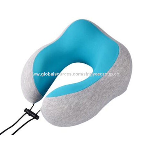 Oreiller de voyage en forme de U, oreiller cervical en mousse à mémoire de forme respirante pour avion, oreiller de sieste