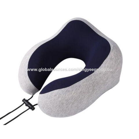 Oreiller de voyage en forme de U, oreiller cervical en mousse à mémoire de forme respirante pour avion, oreiller de sieste