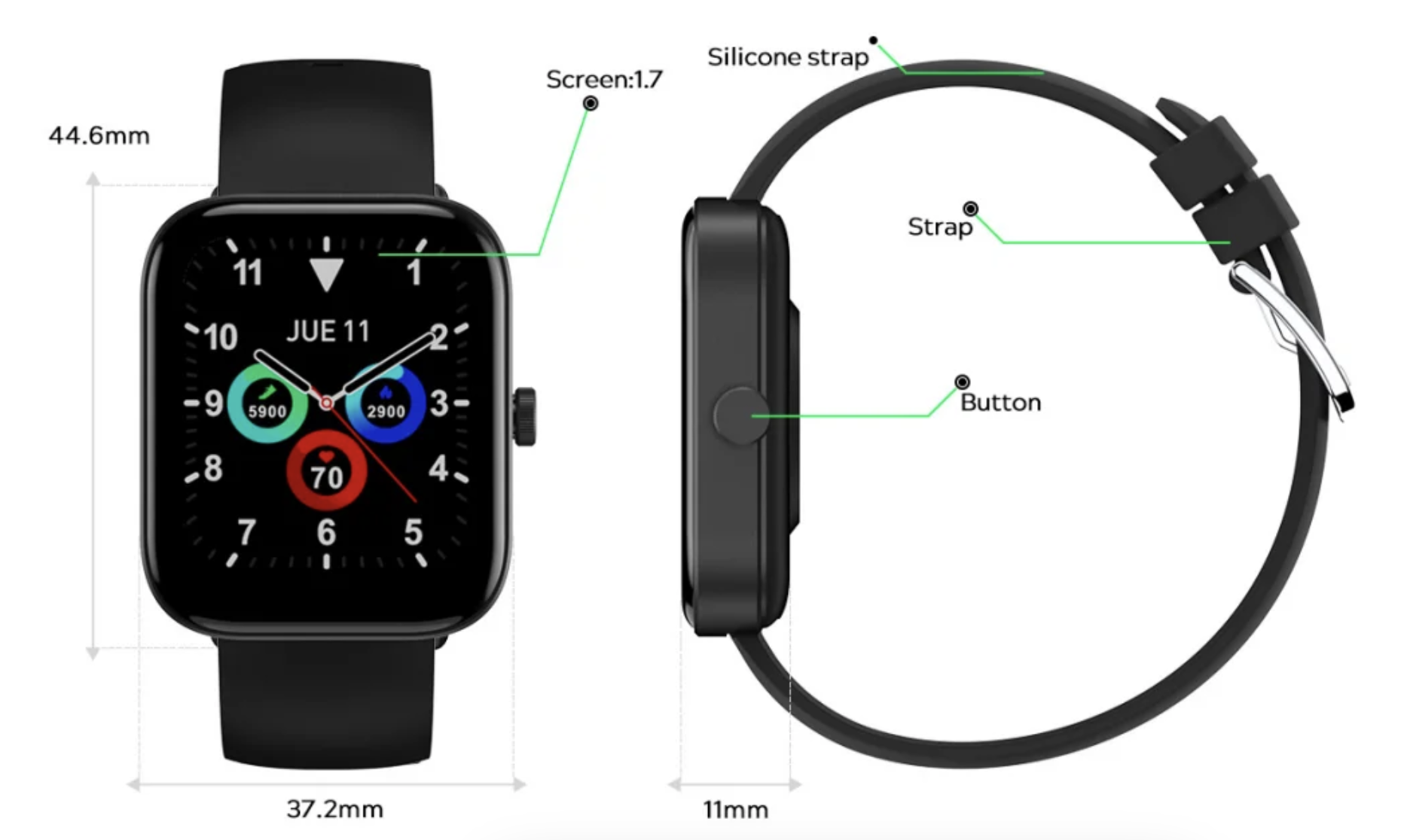 Buy Wholesale China Lagenio 2023 New Factory Price Smart Watch 1.8 Big