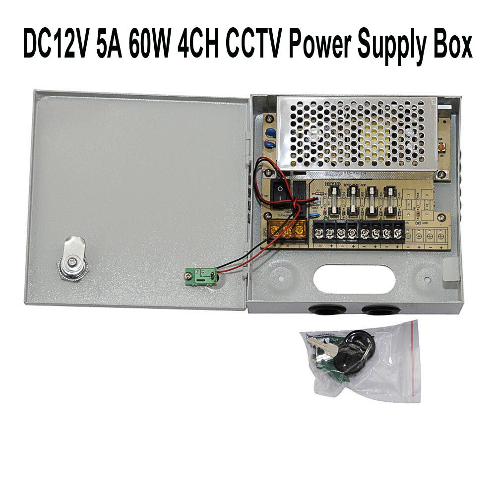12V 5A 60W DC Switching Switch Power Supply for LED Strip CCTV