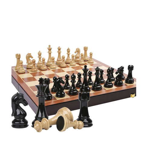 2 Sets Chess Pieces Chess Pawns Tournament Chess Set for Chess Board Game,  Pieces Only and No Board, White and Black