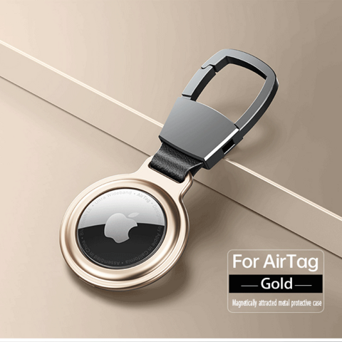 Gris-Étui Airtag en cuir pour Apple, housse de protection de porte
