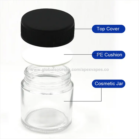 12 Pack, 8 oz Round Glass Jars with Black Plastic Lids, 240ml Clear Empty  Candle Jars Cosmetic Jars Food Storage Containers, Canning Jars For Spice