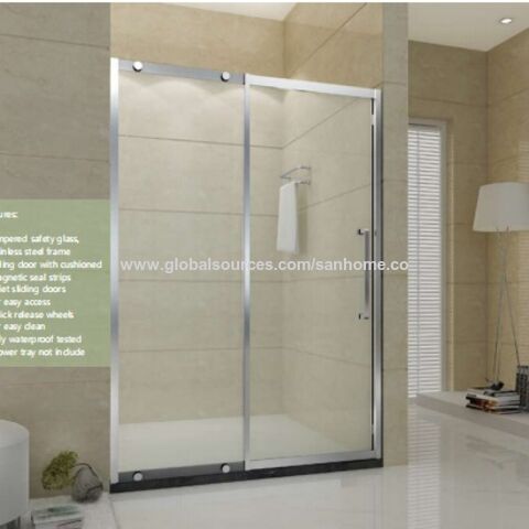 Buy Wholesale China Bathroom Divider Sliding Shower Door Polished