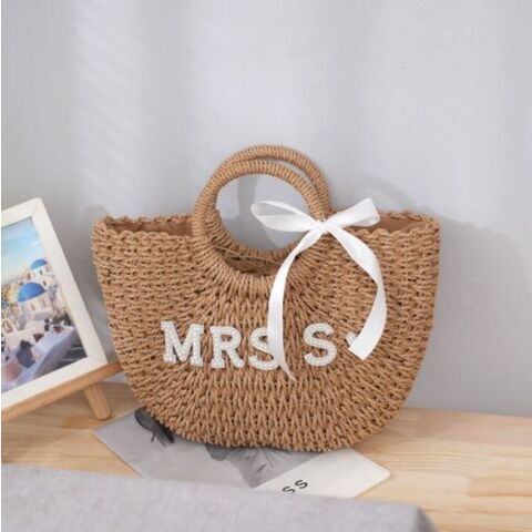 Buy Wholesale China Fashion Summer Beach Bag Camel Handmade Straw