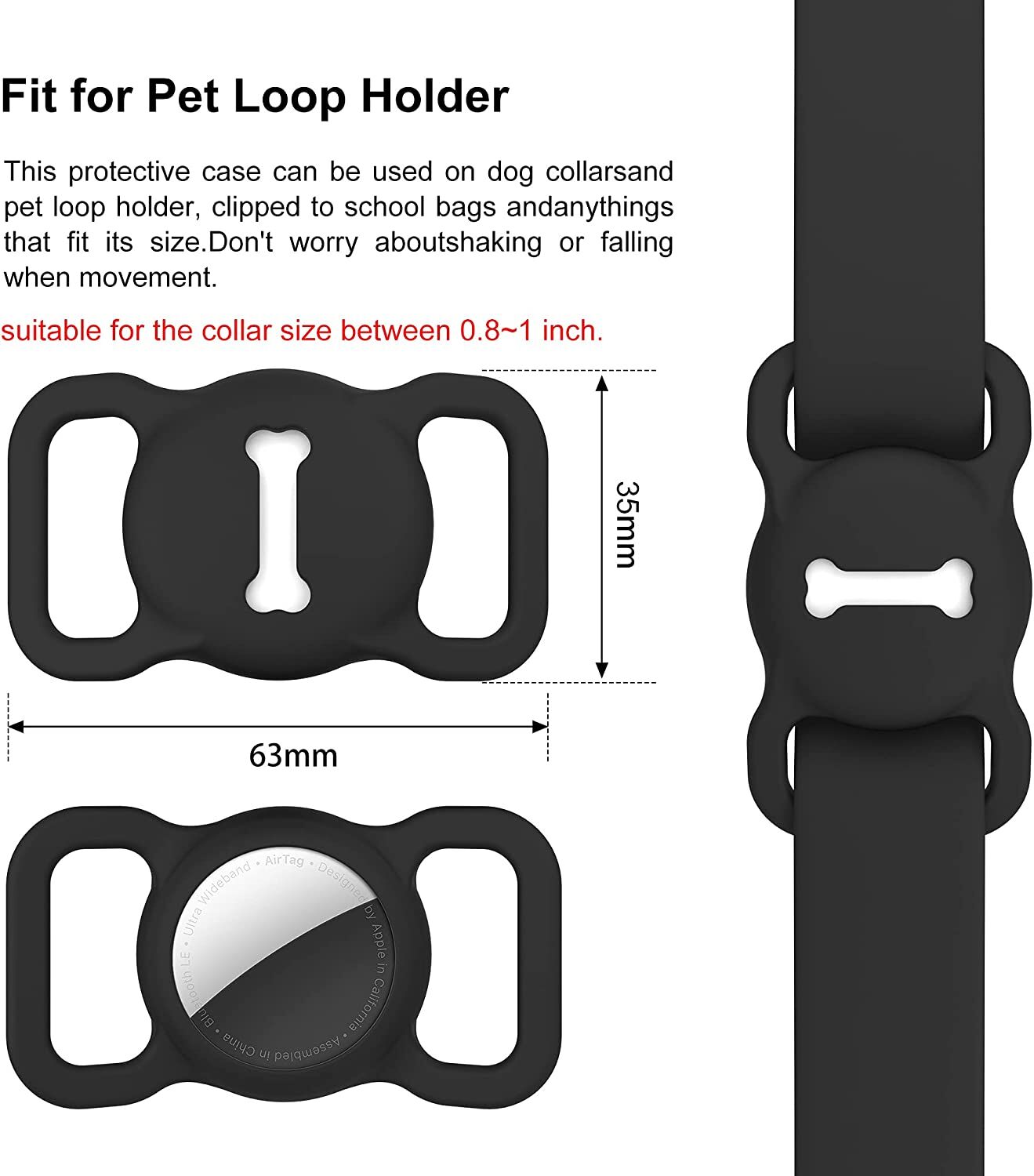 Buy Wholesale China Best Wholesale Airtag Dog Collar Holder,silicone ...