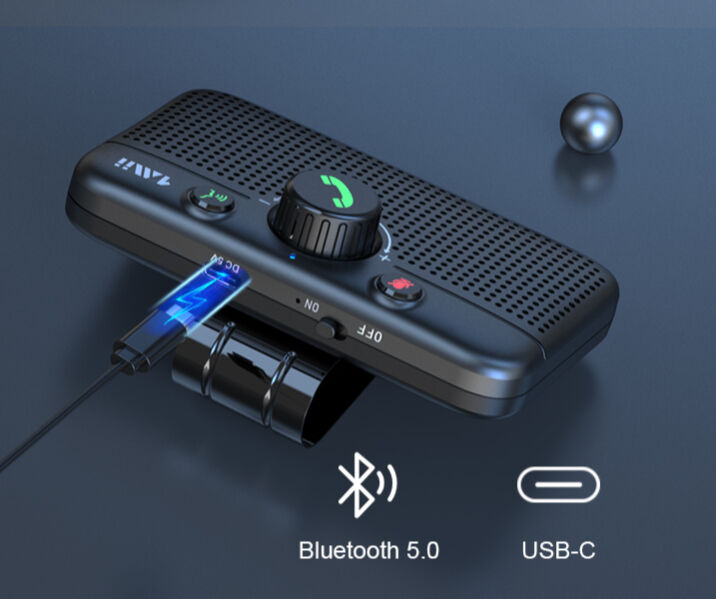 Buy Wholesale China Hands Free Bluetooth Car Speakerphone, Portable Car