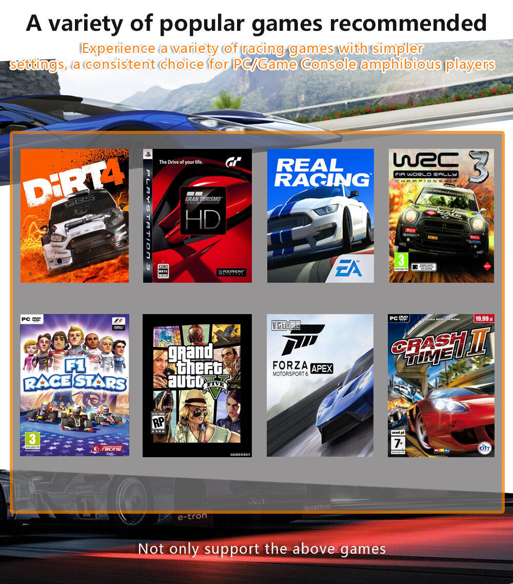 High Vibration Feedback 270 Degree Rotation Computer Racing Game ...