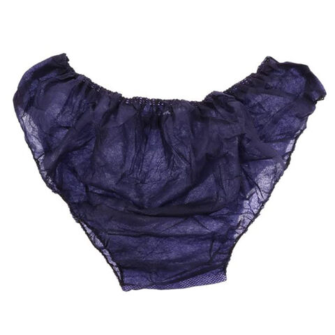 Culotte String Jetable pour Femme Tissu Non Tissé sous-vêtements de Spa  Jetables Respirant pour Le Bronzage Au Spa Salon de Beauté Massage (Color 
