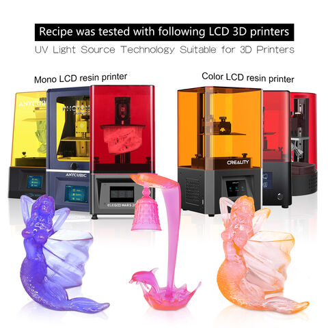 ELEGOO Photopolymer/Water Washable/ABS-Like 3D Printer UV 405nm