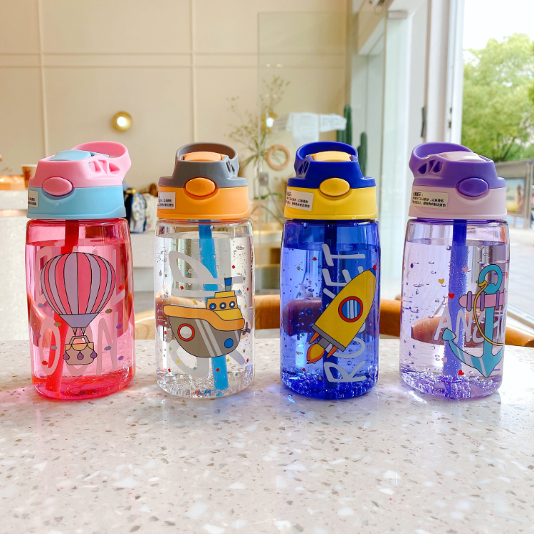 Borraccia Bimbi 500ml Con Cannuccia – Design Llama, Senza BPA - 4