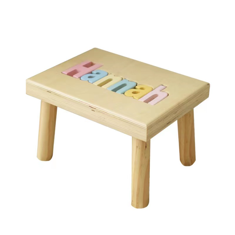 Handmade Personalized Wooden Puzzle Step Stool Name Bench Birthday Gift  Wood Stool Personalized Puzzle Kids Stool Or Bench - Buy China Wholesale  Handmade Personalized Wooden Puzzle Step Stool $9