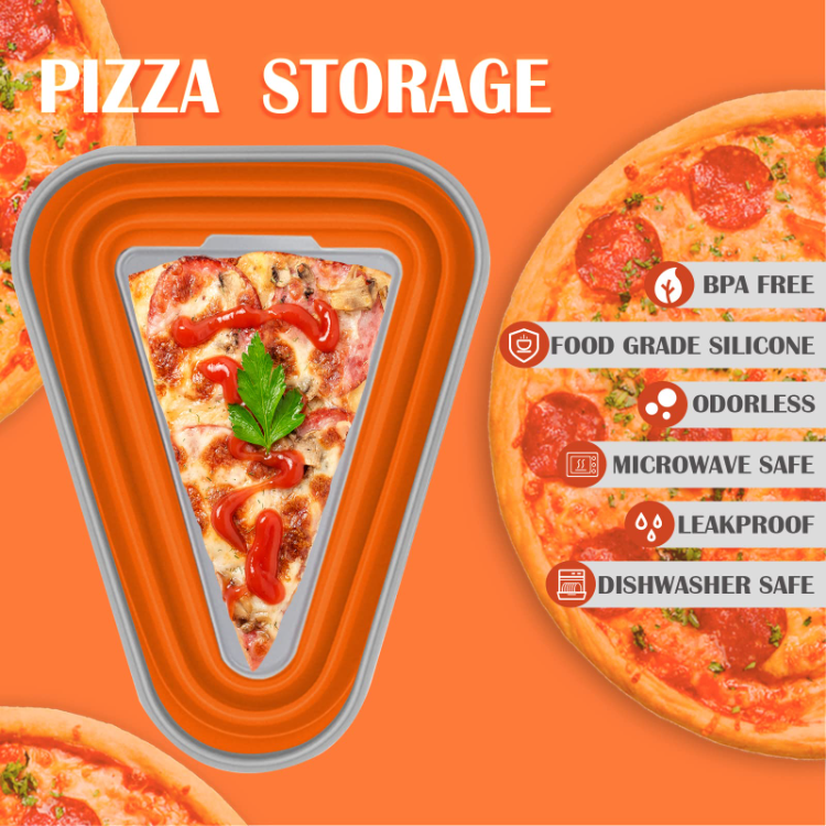 Buy Wholesale China New Triangle Shape Pizza Box Collapsible Foldable  Container Durable Silicone Holder Portable Pizza Storage Box & Triangle  Shape Pizza Box at USD 1.49