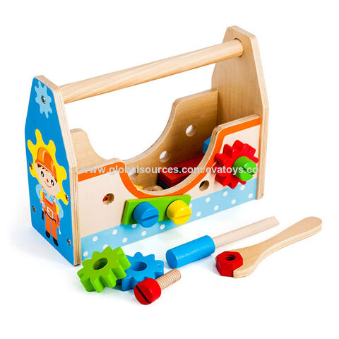 Juguete de herramienta de madera Caja de herramientas Juguete educativo  Juguete de aprendizaje preescolar para niños