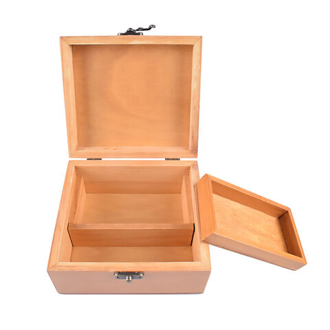 Caja de costura de madera maciza de alta calidad, juego para el