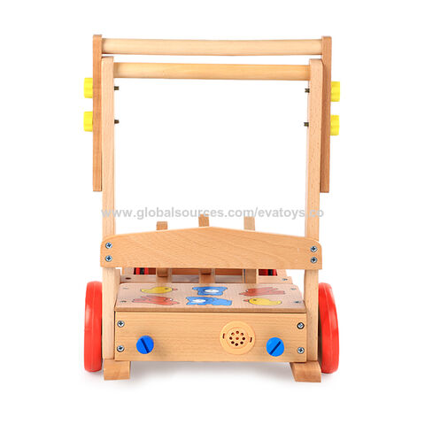 Poussette en bois pour bébés, jouet à pousser, marchettes, chariot