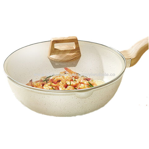 Medical Stone Breakfast Pan,Nonstick 3 Section Frying Pan And