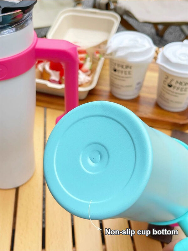 40oz Vacuum Insulated Stainless Steel Travel Mug With Handle - Keeps Drinks Hot/Cold For 10 Hours