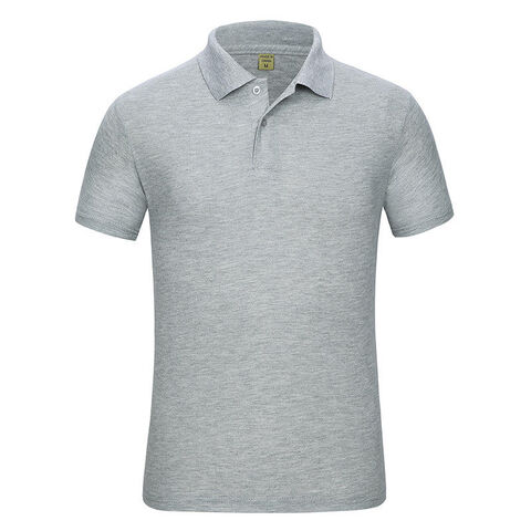 Nuevo diseño de polos de manga corta para hombre y mujer, baratos, de algodón y poliéster, con logo bordado e impresión personalizada.