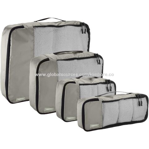 Set de Cubes d'emballage - Organisateur de valise - 4 pièces - Convient aux  Bagage à