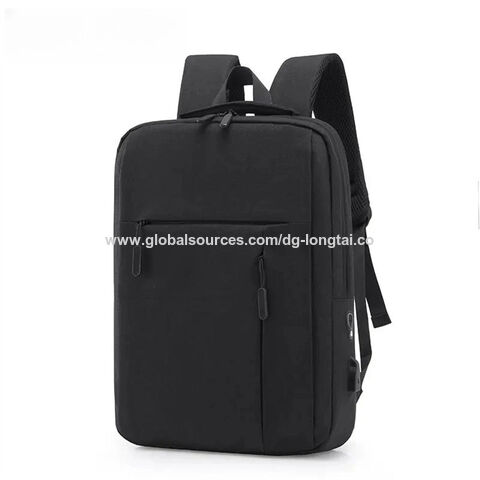 Mochila informal de negocios para hombre, impermeable, para ordenador  portátil, carga USB, viaje, trabajo diario, 15