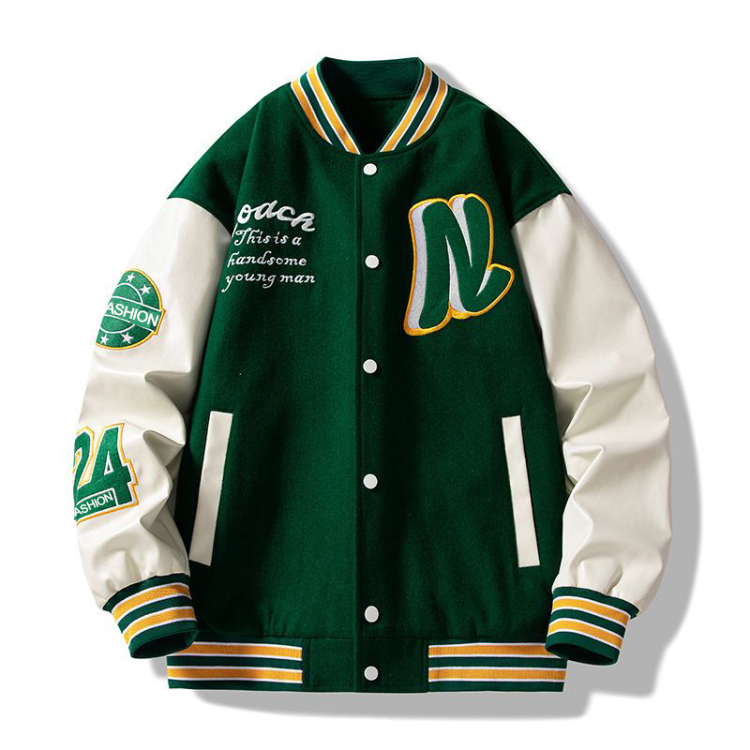 Customize Varsity Letterman Baseball Jacket Custom Embroidery & Chenille  Patches