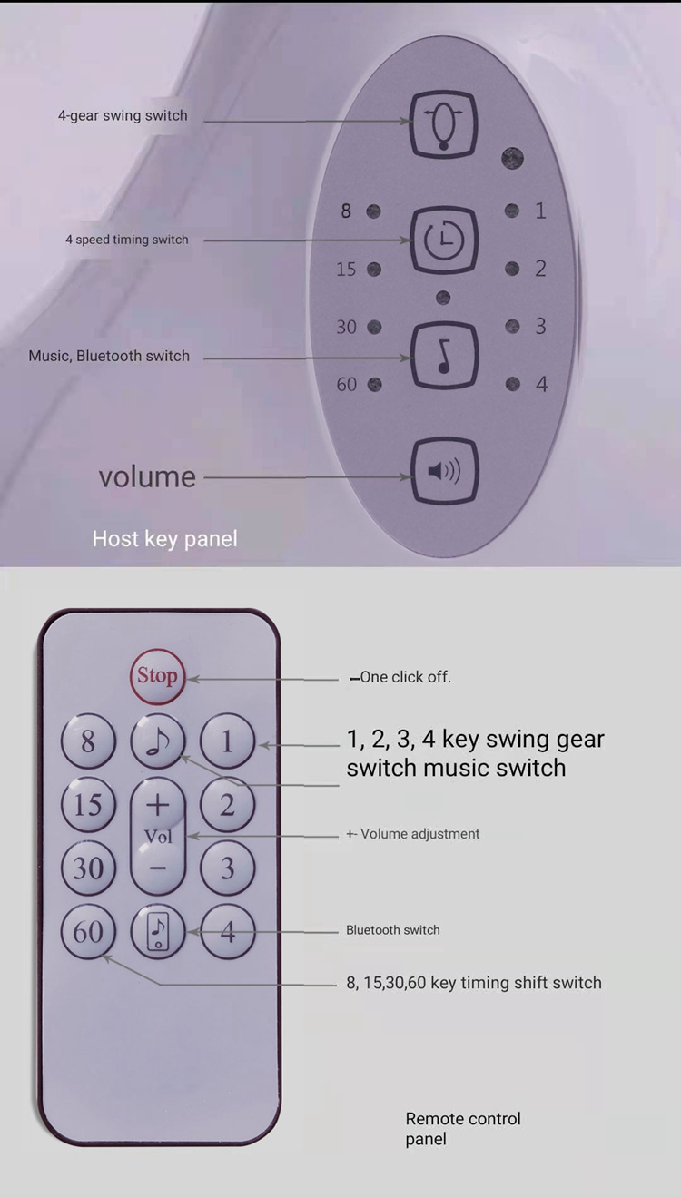 Buy Wholesale China Smart Remote Control Electric Music Newborn Calm ...