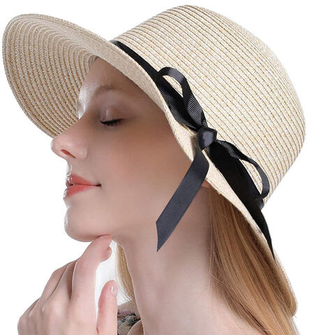 Buy Wholesale China Summer Beach Sun Straw Hats For Women Broad