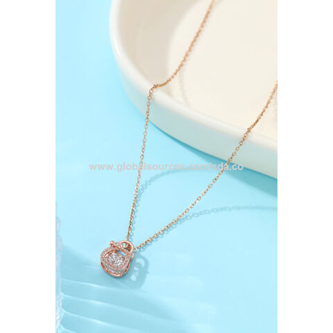 Brilliant Rose by Fire Light Lab Grown 3.00ct Diamond Necklace, 14K -  QVC.com