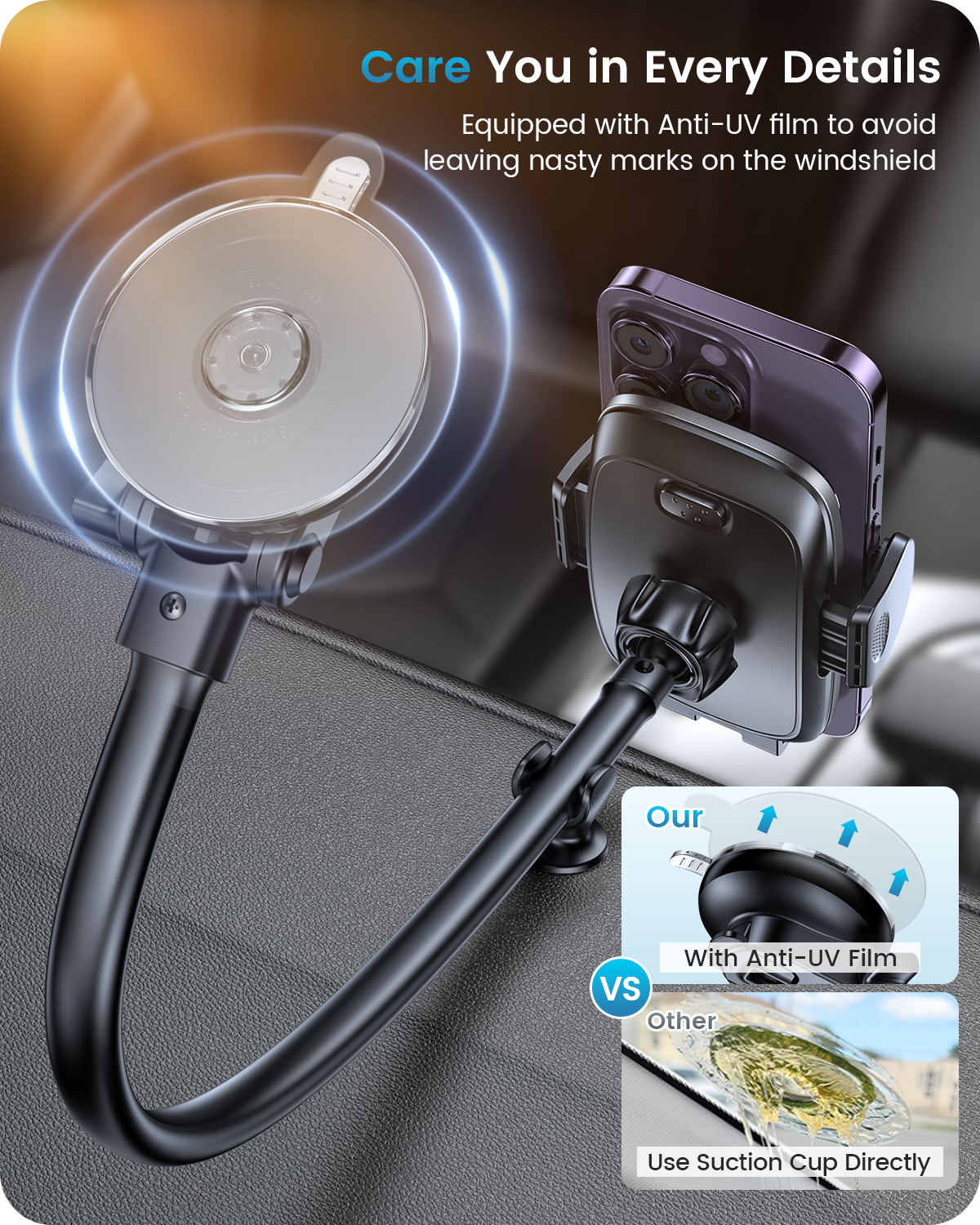 Dash Mount Mpow Phone Holder Not Sticking Car Mount, Mpow Grip Pro